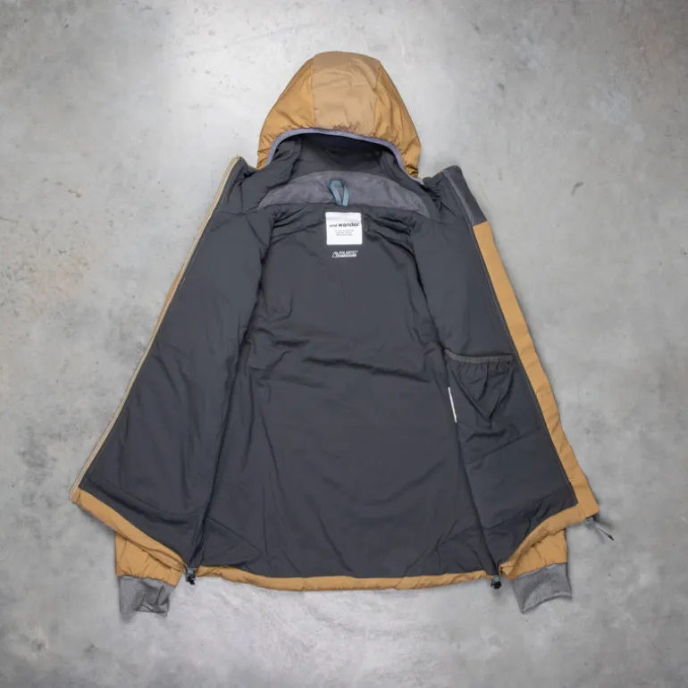 And Wander Alpha Air Jacket Beige