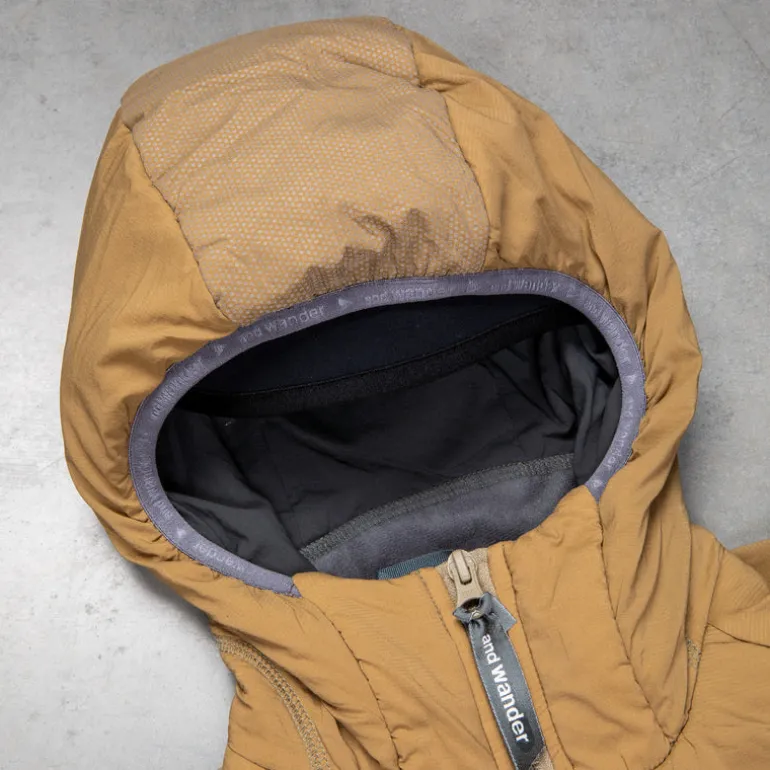 And Wander Alpha Air Jacket Beige