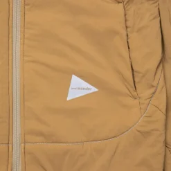 And Wander Alpha Air Jacket Beige