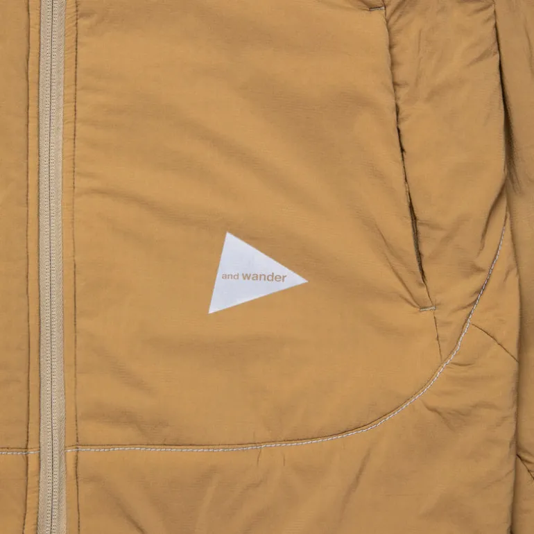 And Wander Alpha Air Jacket Beige