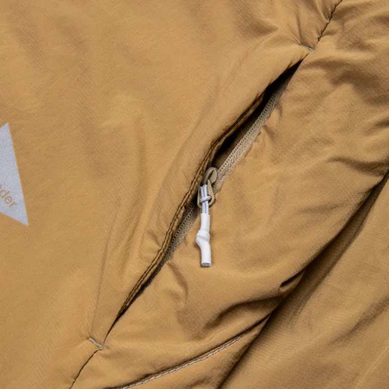 And Wander Alpha Air Jacket Beige