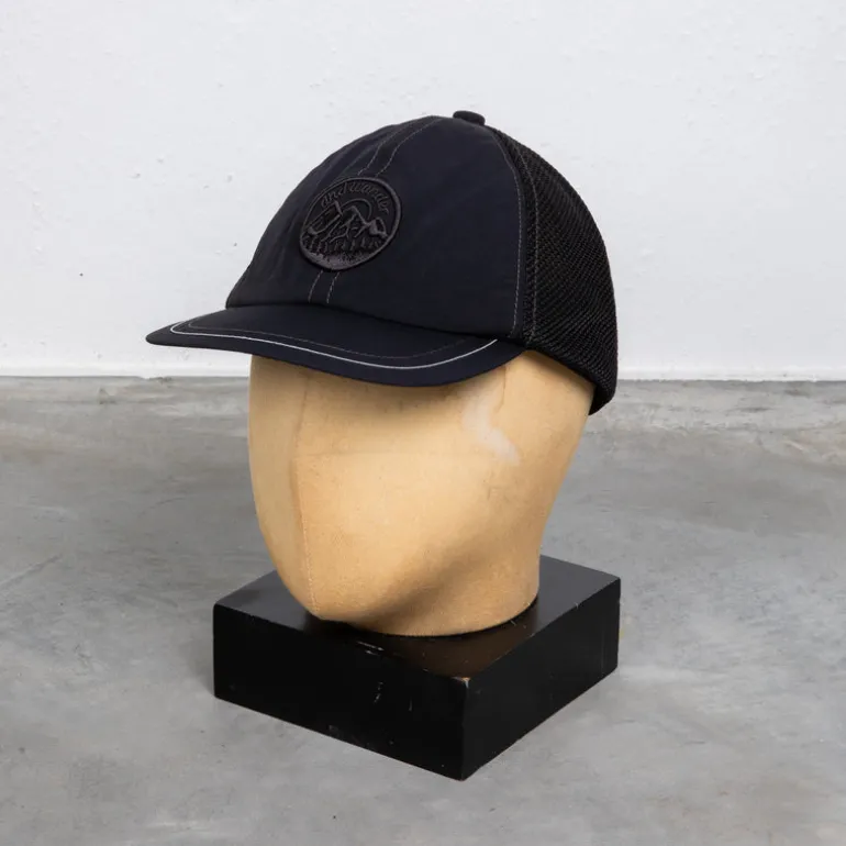 And Wander Back Mesh Cap Black
