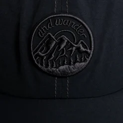 And Wander Back Mesh Cap Black