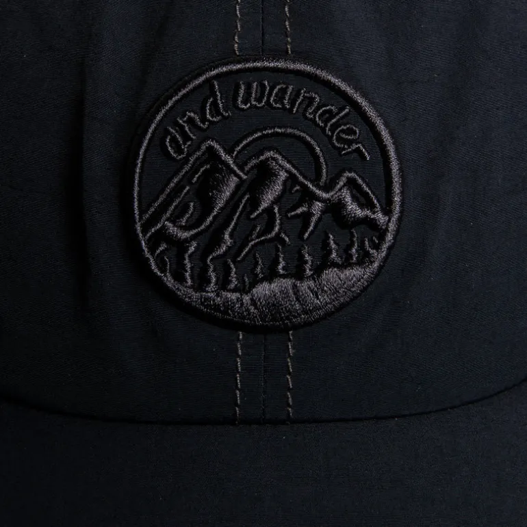 And Wander Back Mesh Cap Black