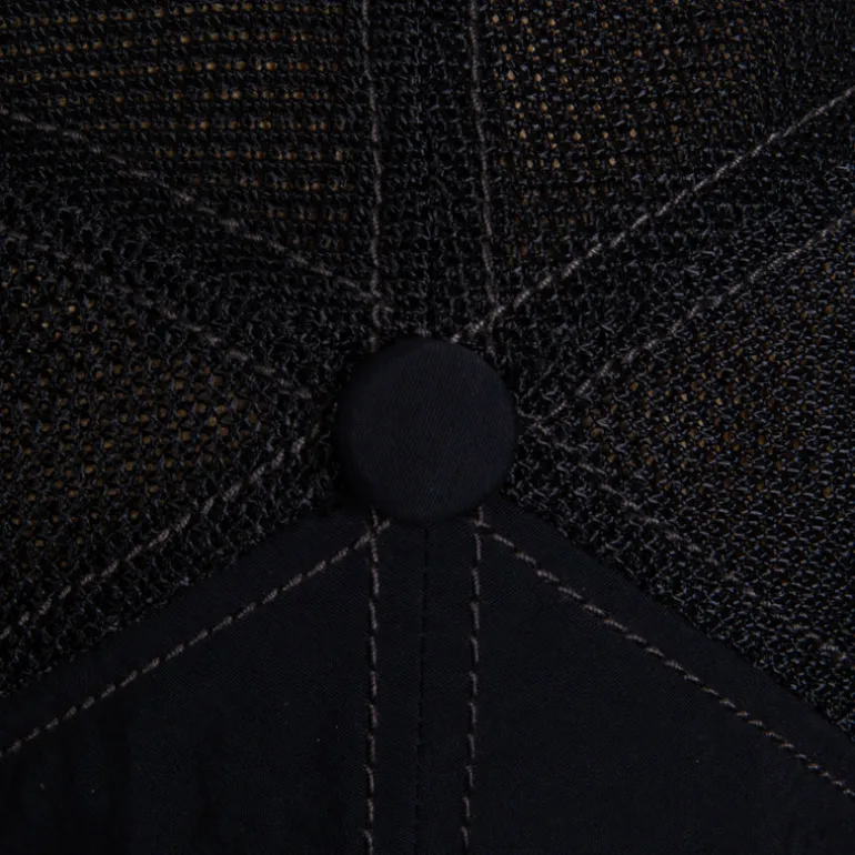 And Wander Back Mesh Cap Black