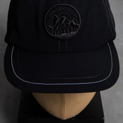 And Wander Back Mesh Cap Black