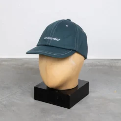 And Wander Cotton Twill Cap Green