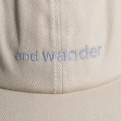 And Wander Cotton Twill Cap Light Beige