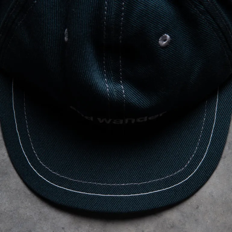 And Wander Cotton Twill Cap Green