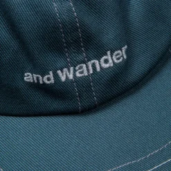 And Wander Cotton Twill Cap Green