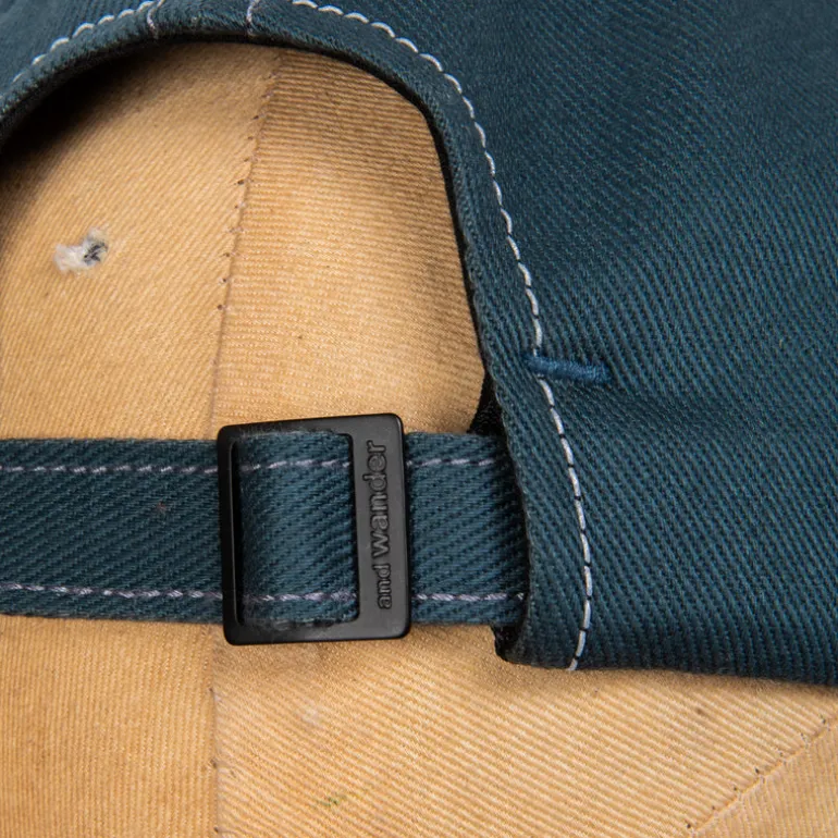 And Wander Cotton Twill Cap Green