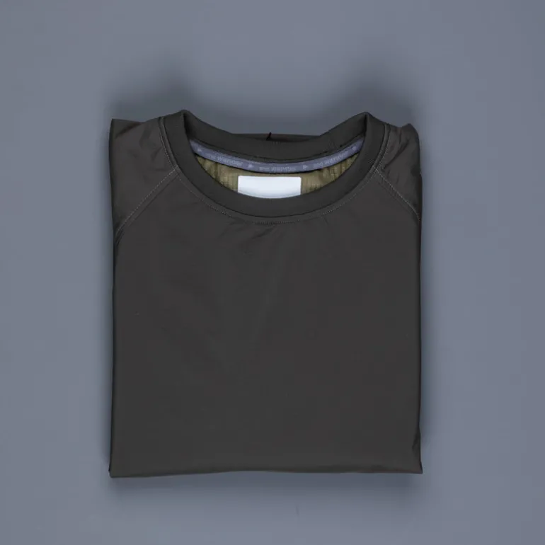 And Wander covered rip warm pullover charcoal