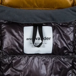 And Wander Diamond Stitch down vest camel