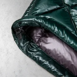 And Wander Diamond Stitch Down Vest Green