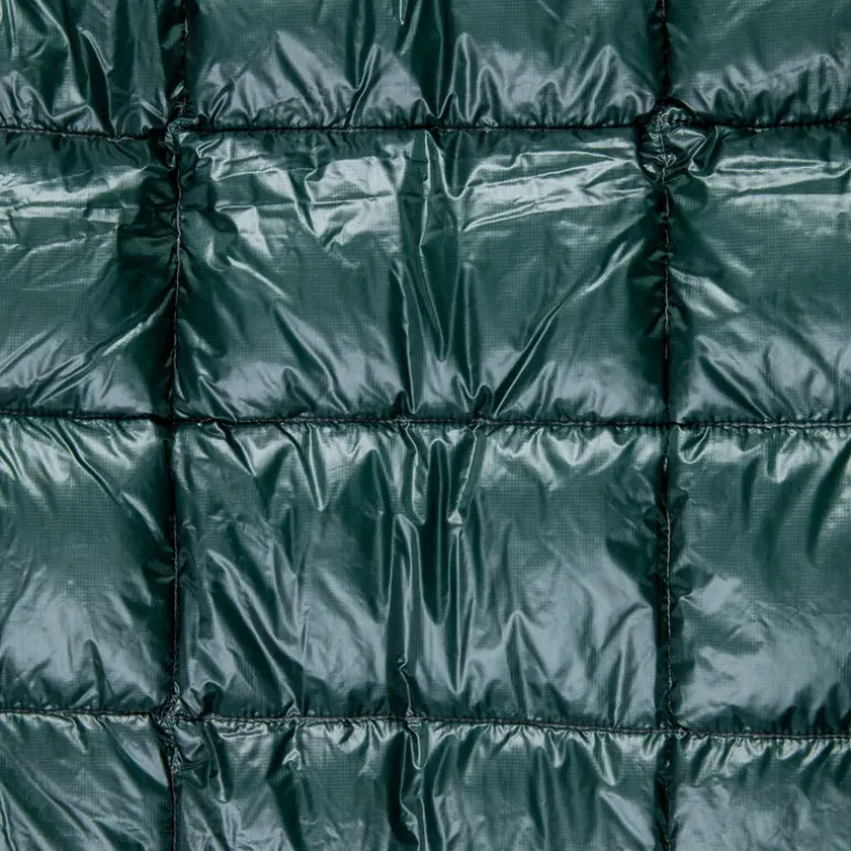 And Wander Diamond Stitch Down Vest Green