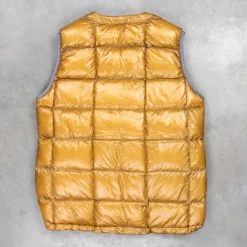 And Wander Diamond Stitch down vest camel