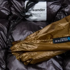 And Wander Diamond Stitch down vest camel