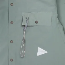 And Wander Dry Breathable LS Shirt Blue Grey