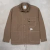 And Wander Dry Rip Shirt Jacket Khaki