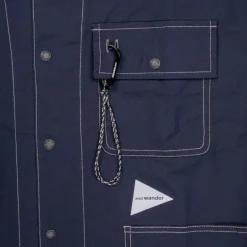 And Wander Dry Rip Shirt Jacket Navy