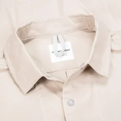 And Wander Dry Rip Shirt Jacket L. Beige