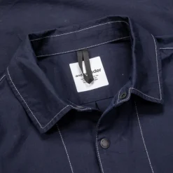 And Wander Dry Rip Shirt Jacket Navy
