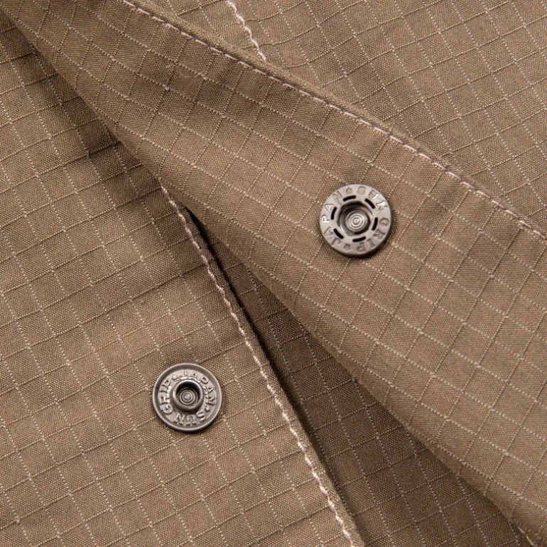 And Wander Dry Rip Shirt Jacket Khaki