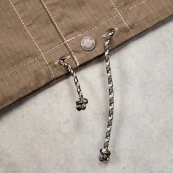 And Wander Dry Rip Shirt Jacket Khaki