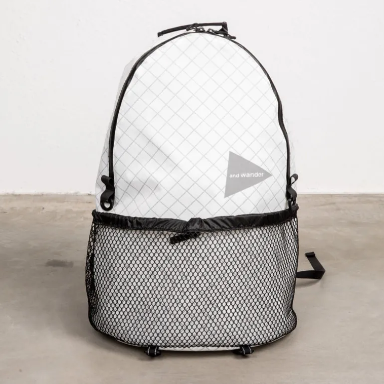 And Wander ECOPAK 20L Daypack Off White