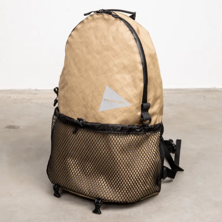 And Wander ECOPAK 20L Daypack Beige