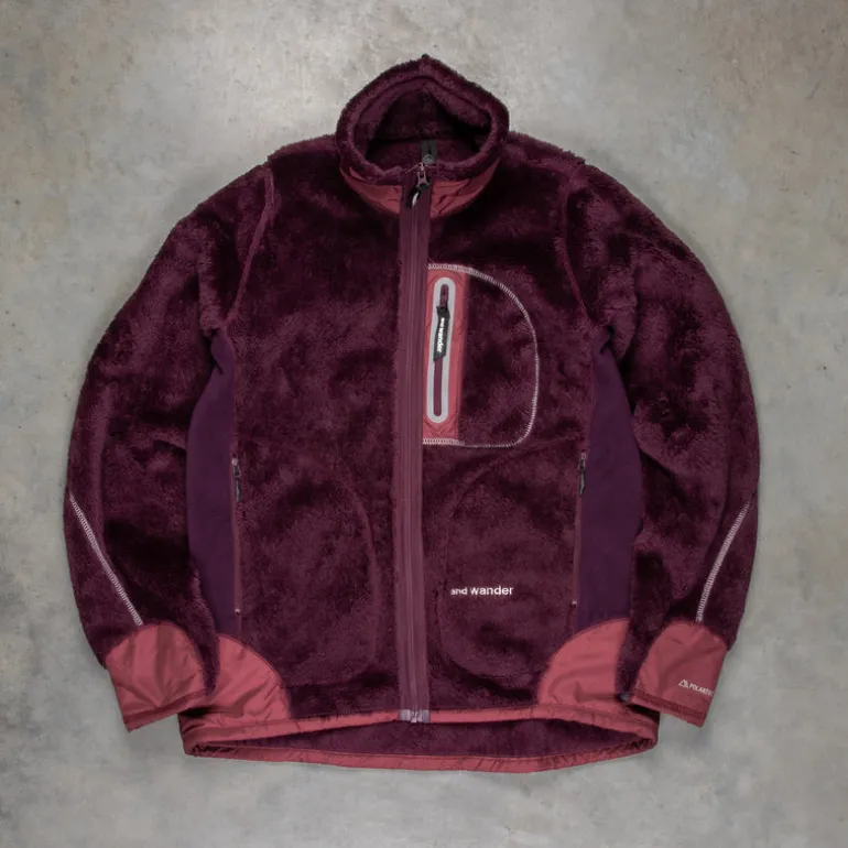 And Wander High Loft Fleece Jacket Purple
