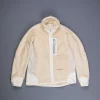 And Wander High Loft Fleece Jacket Off White