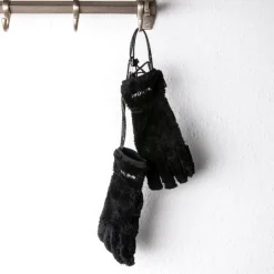And Wander High Loft Fleece Gloves Black