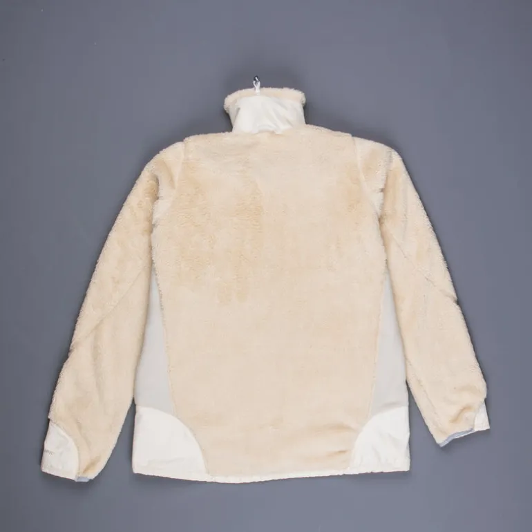 And Wander High Loft Fleece Jacket Off White