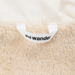And Wander High Loft Fleece Jacket Off White