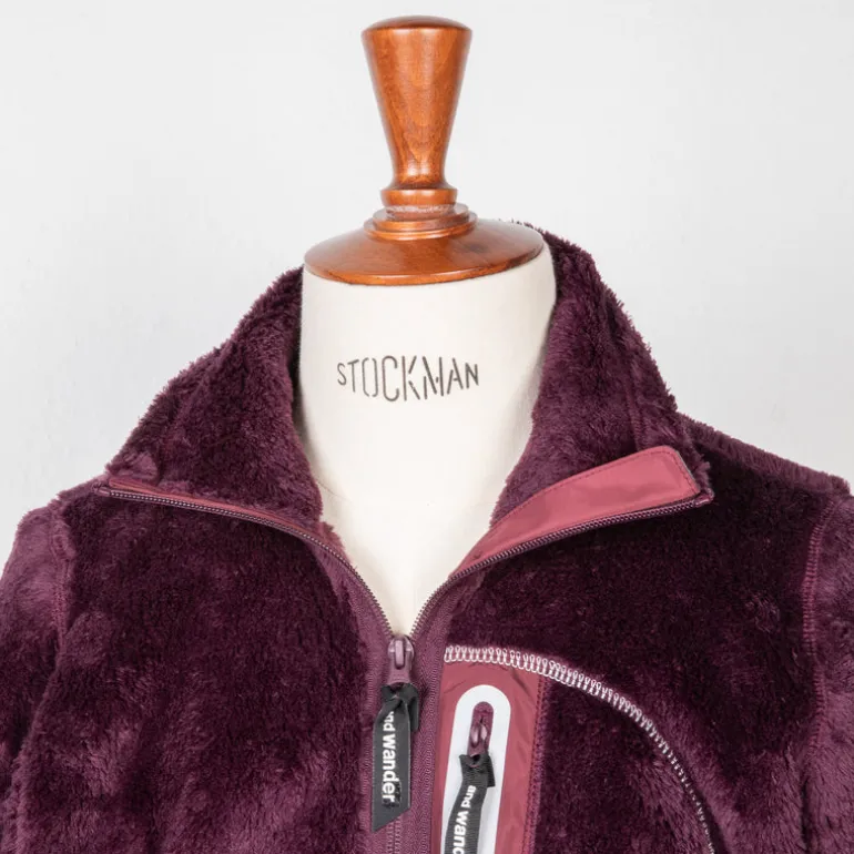 And Wander High Loft Fleece Jacket Purple