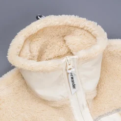 And Wander High Loft Fleece Jacket Off White