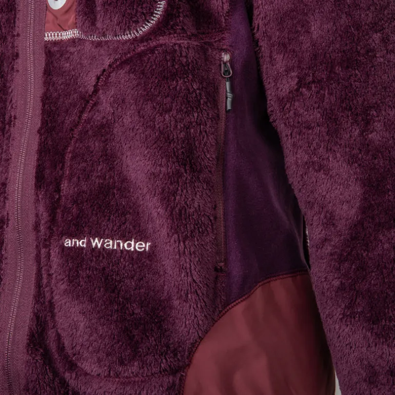 And Wander High Loft Fleece Jacket Purple