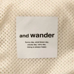 And Wander High Loft Fleece Jacket Off White