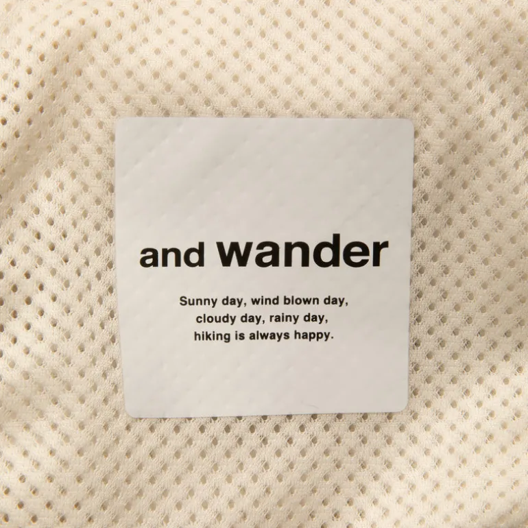 And Wander High Loft Fleece Jacket Off White