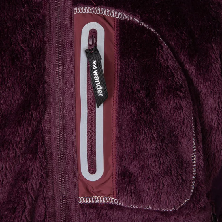 And Wander High Loft Fleece Jacket Purple