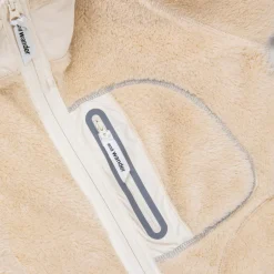 And Wander High Loft Fleece Jacket Off White