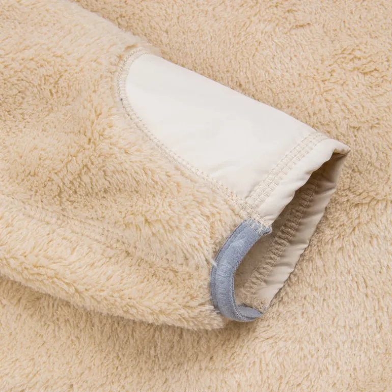 And Wander High Loft Fleece Jacket Off White