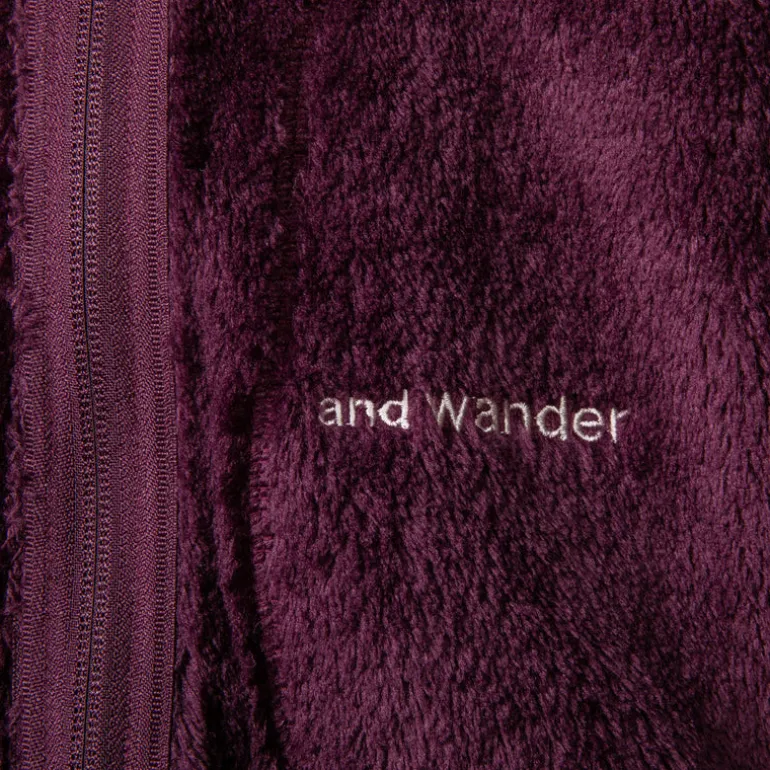 And Wander High Loft Fleece Jacket Purple