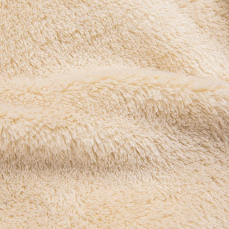 And Wander High Loft Fleece Jacket Off White