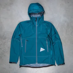 And Wander 3L UL Rain Jacket Blue