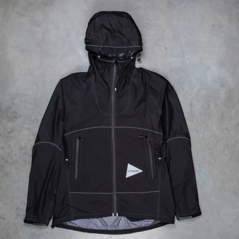 And Wander 3L UL Rain Jacket Black
