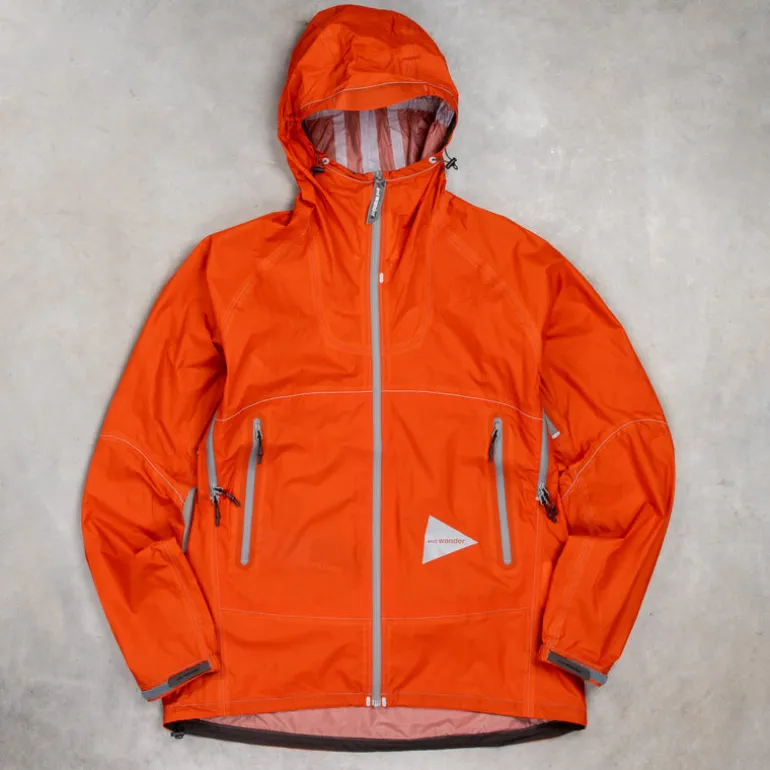 And Wander 3L UL Rain Jacket Red