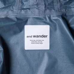 And Wander 3L UL Rain Jacket Blue