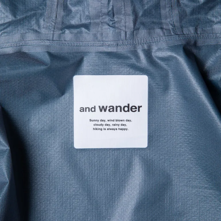 And Wander 3L UL Rain Jacket Blue